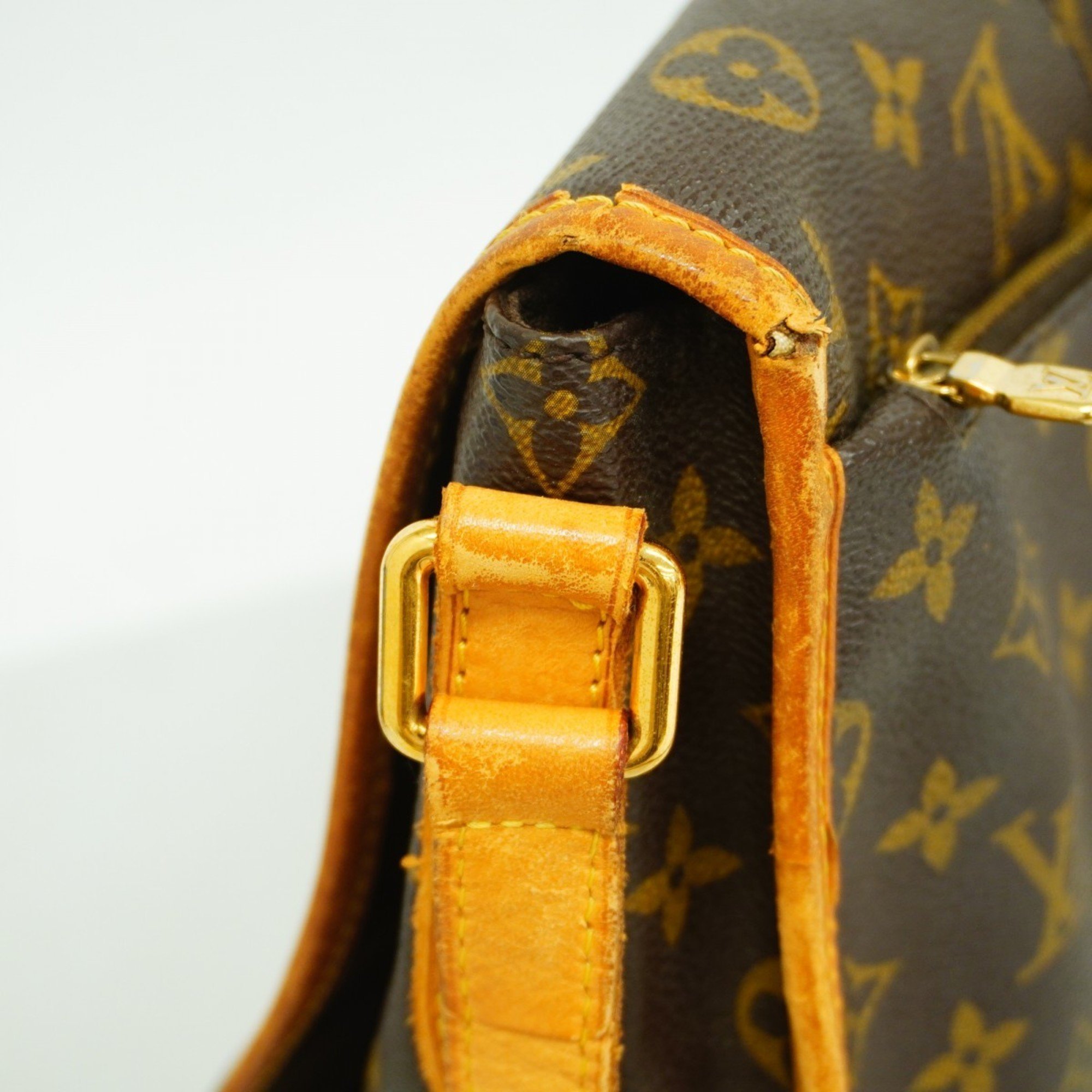 Louis Vuitton Shoulder Bag Monogram Menilmontant MM M40473 Brown Women's