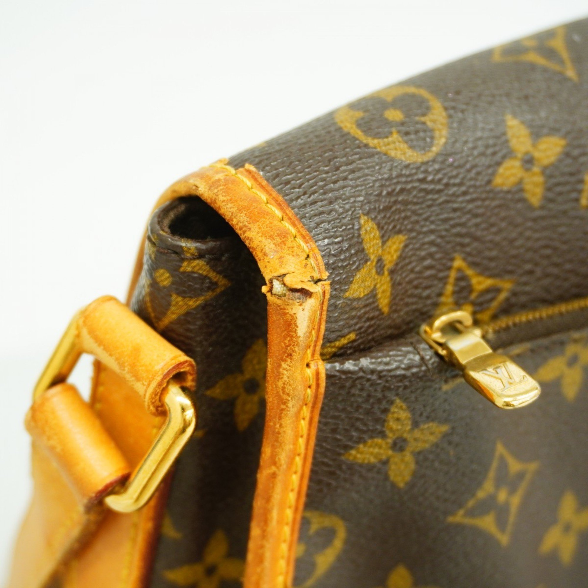 Louis Vuitton Shoulder Bag Monogram Menilmontant MM M40473 Brown Women's