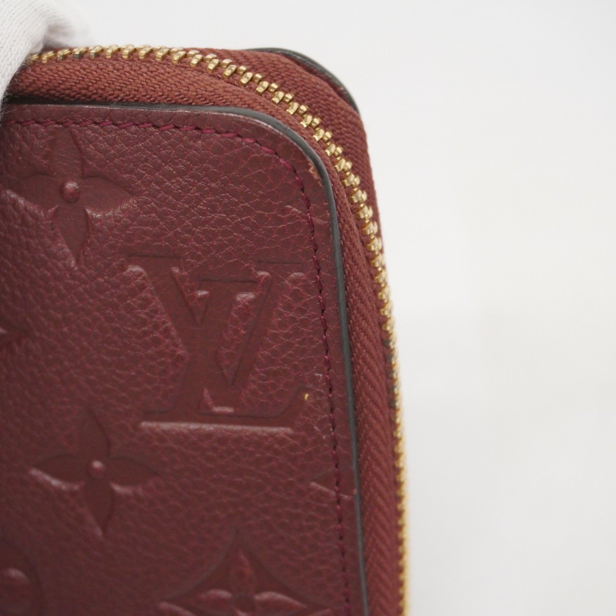 Louis Vuitton Long Wallet Monogram Empreinte Portefeuille Secret M60359 Aurore Ladies