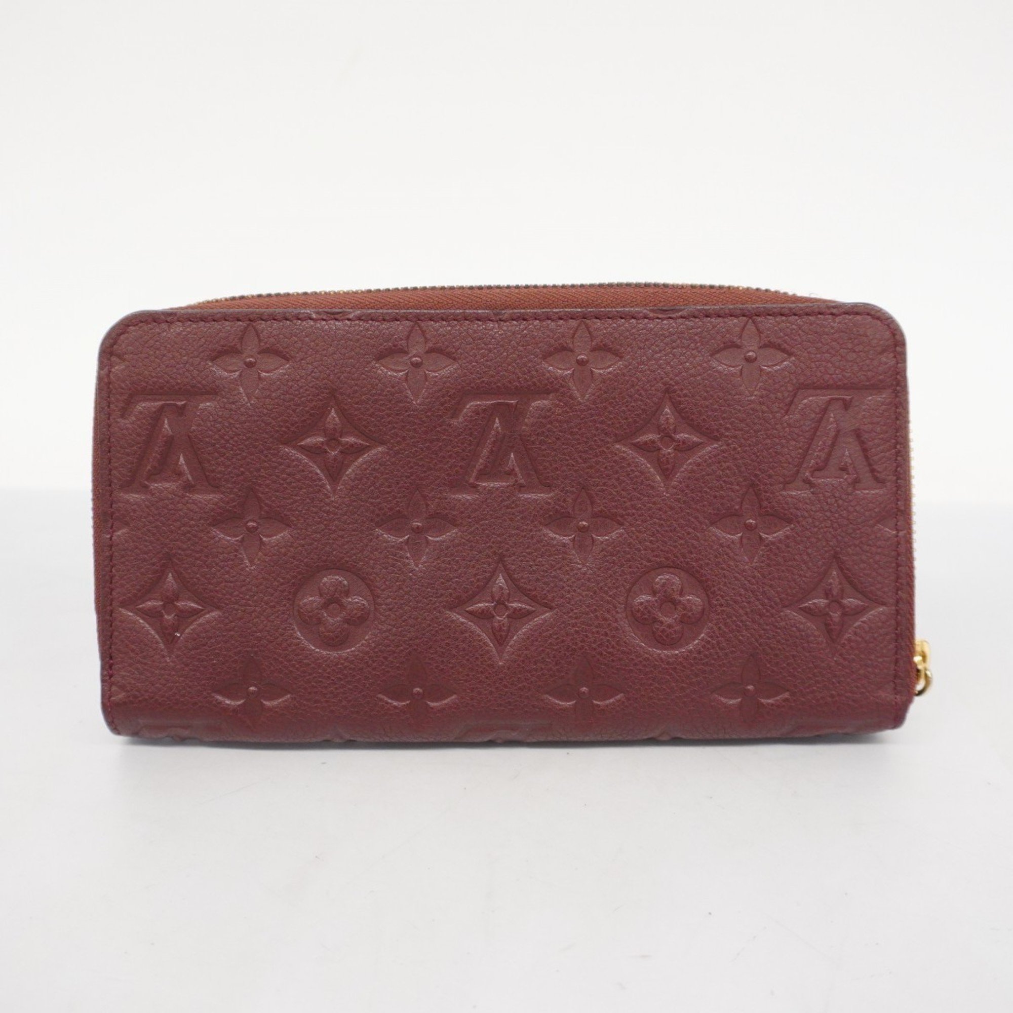 Louis Vuitton Long Wallet Monogram Empreinte Portefeuille Secret M60359 Aurore Ladies