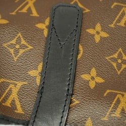 Louis Vuitton Tote Bag Monogram Macassar Davis M56708 Brown Black Men's