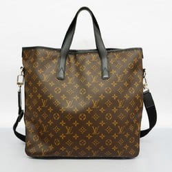 Louis Vuitton Tote Bag Monogram Macassar Davis M56708 Brown Black Men's