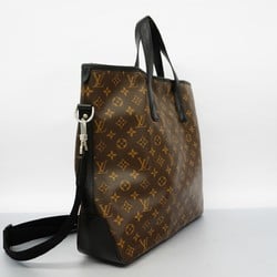 Louis Vuitton Tote Bag Monogram Macassar Davis M56708 Brown Black Men's