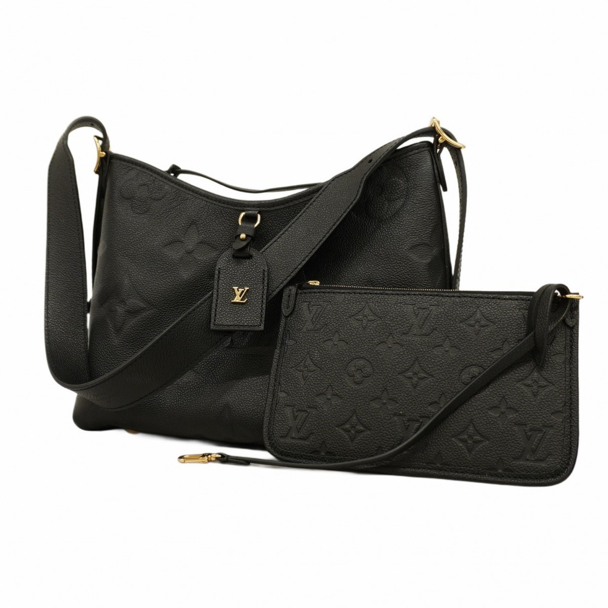 Louis Vuitton Shoulder Bag Monogram Empreinte Carryall Zip NM PM M46288 Noir Ladies