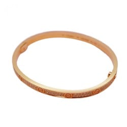 Cartier Bangle Love Bracelet Pavé K18PG Pink Gold Ladies