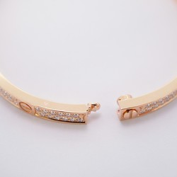 Cartier Bangle Love Bracelet Pavé K18PG Pink Gold Ladies