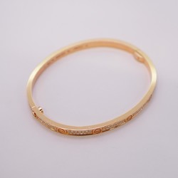 Cartier Bangle Love Bracelet Pavé K18PG Pink Gold Ladies