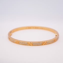 Cartier Bangle Love Bracelet Pavé K18PG Pink Gold Ladies