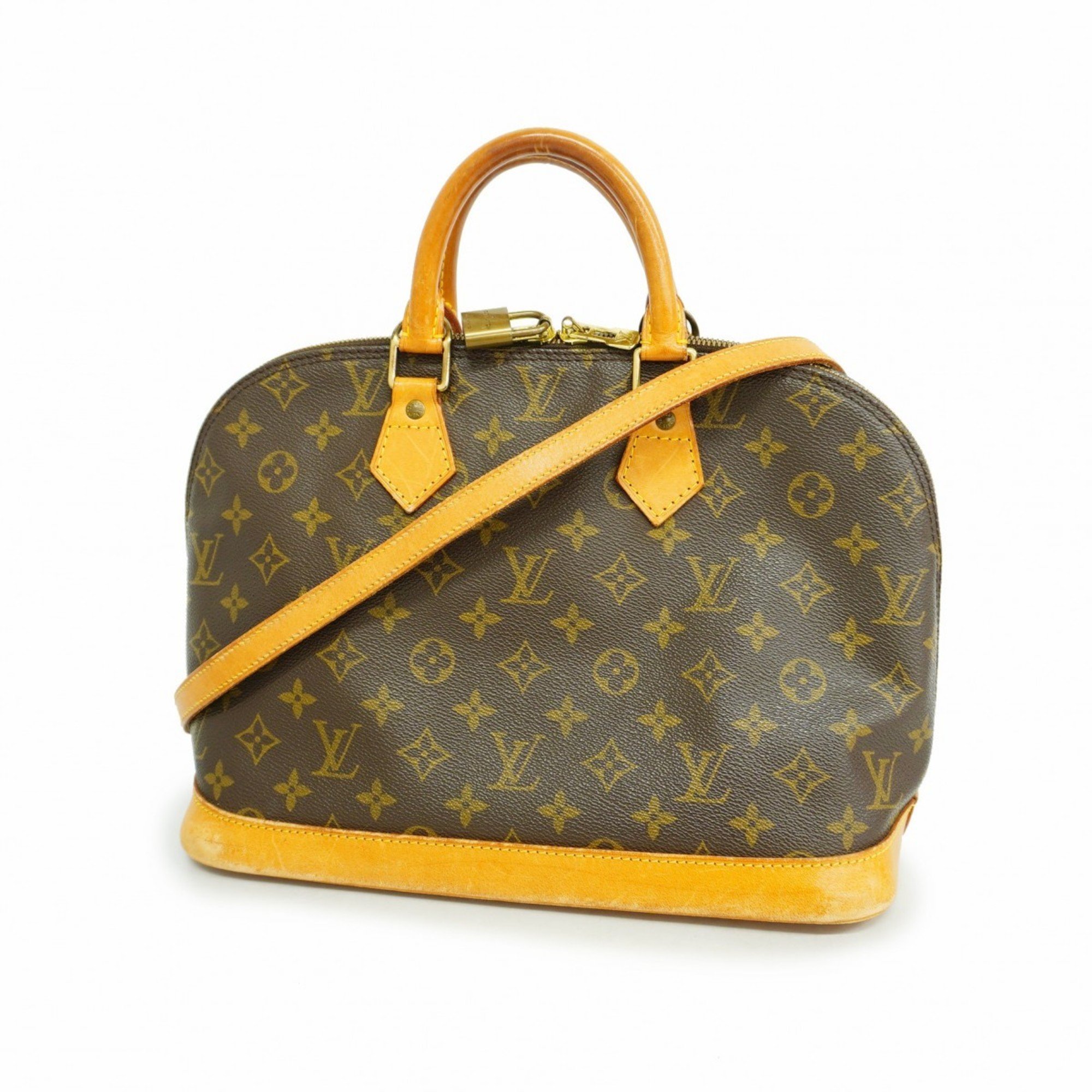 Louis Vuitton handbag Monogram Alma M51130 brown ladies