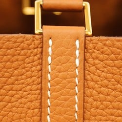 Hermes handbag Picotin Lock MM Taurillon Clemence gold Y stamp ladies