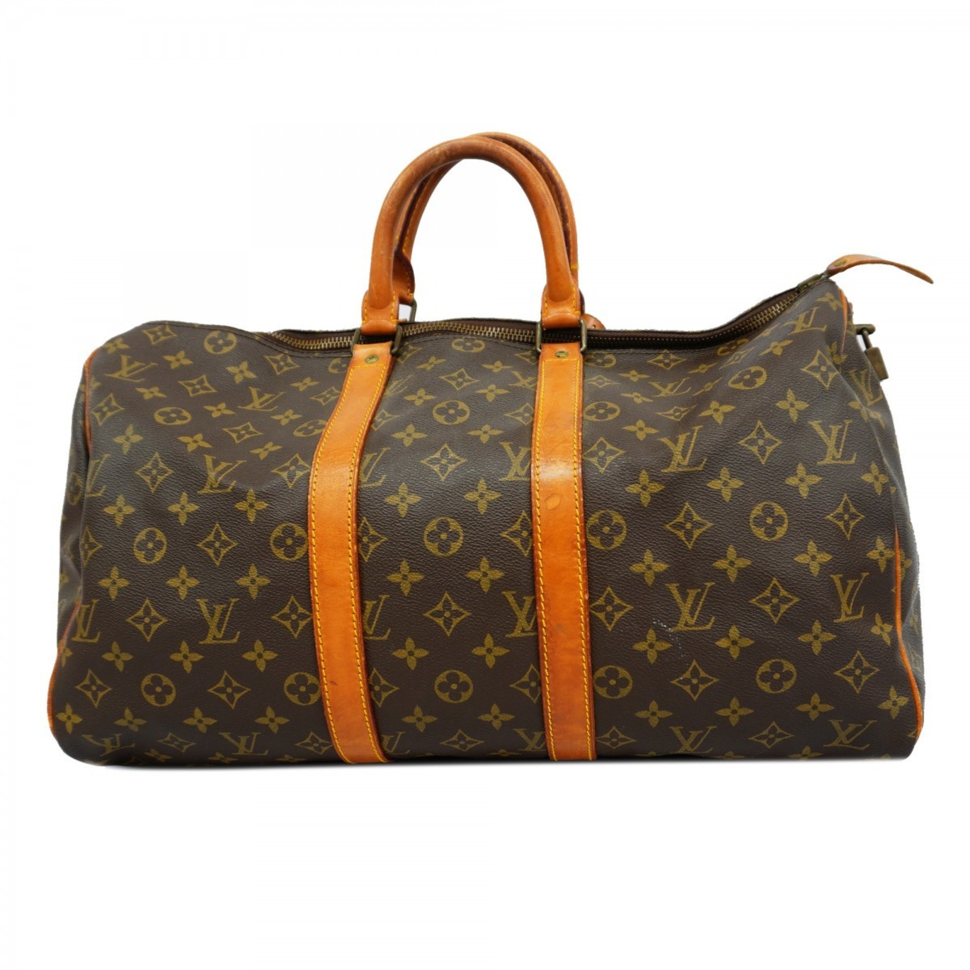 Louis Vuitton Boston Bag Monogram Keepall 45 M41428 Brown Men's Women's