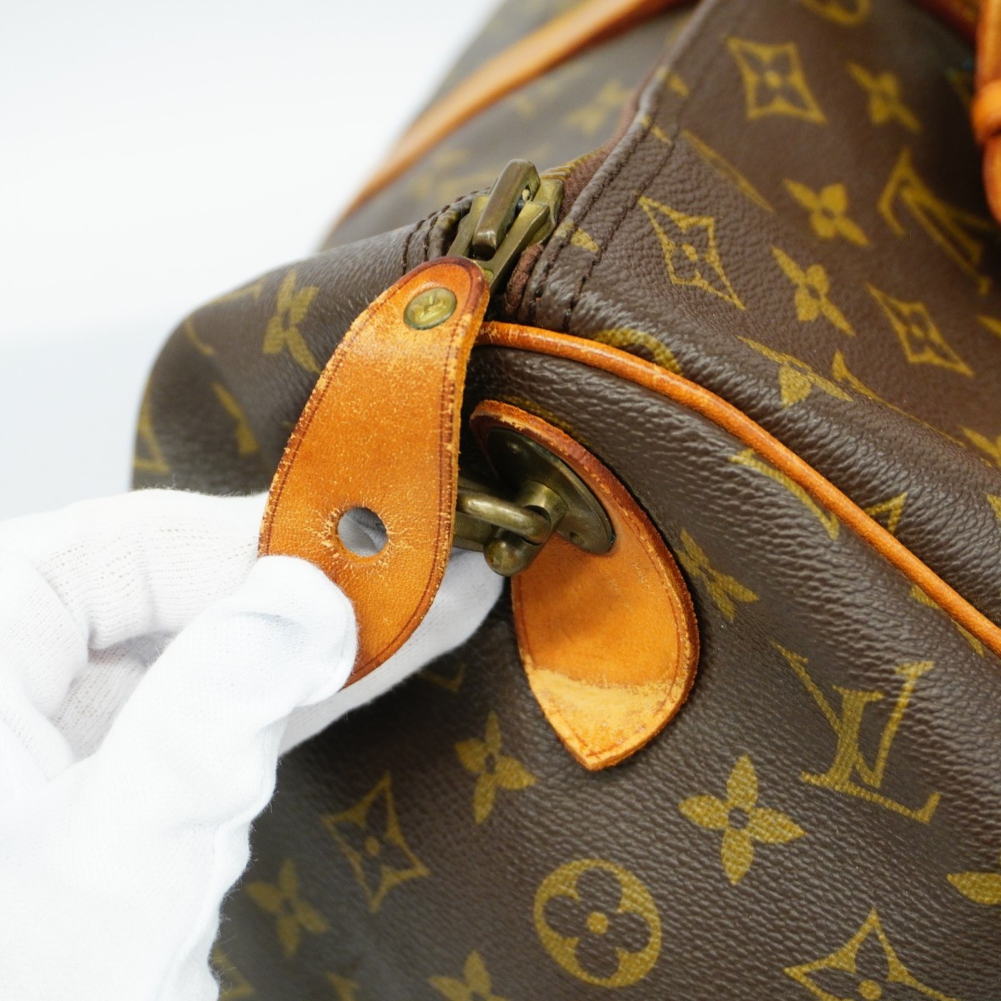 Louis Vuitton Boston Bag Monogram Keepall 45 M41428 Brown Men's Women's