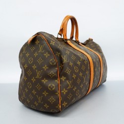 Louis Vuitton Boston Bag Monogram Keepall 45 M41428 Brown Men's Women's