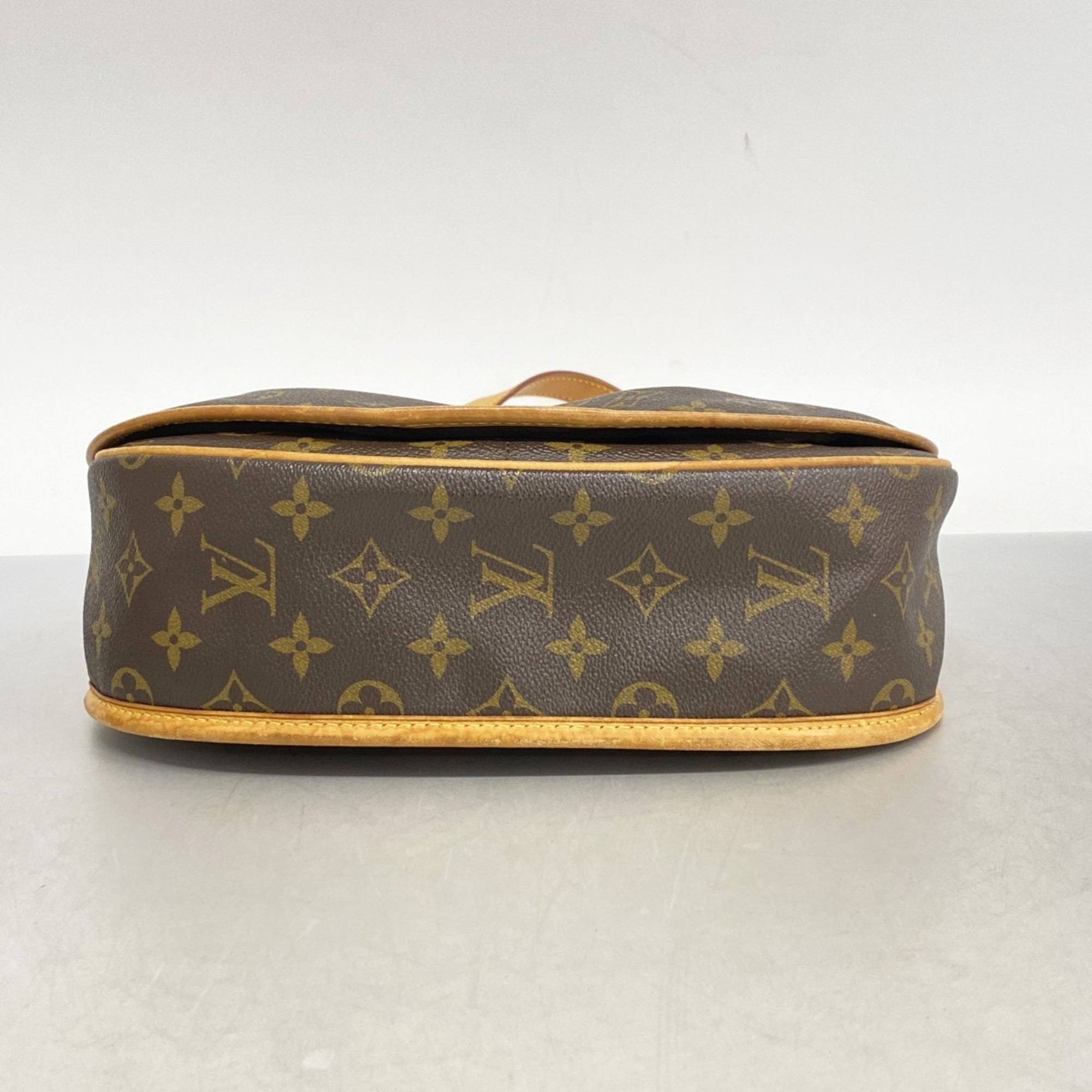 Louis Vuitton Shoulder Bag Monogram Menilmontant PM M40474 Brown Women's