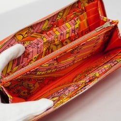 Hermes Long Wallet Azap Silk In Veau Epsom Rose Jaipur □R Stamped Ladies