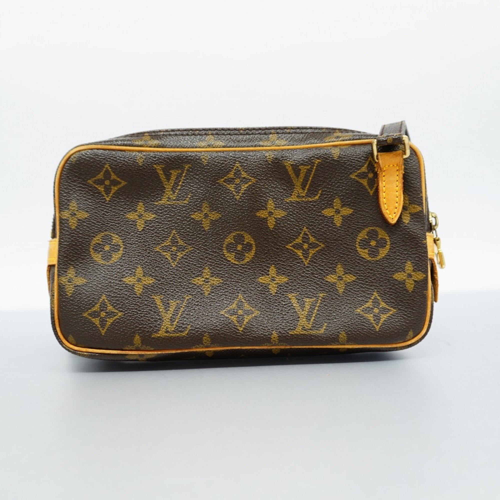 Louis Vuitton Shoulder Bag Monogram Pochette Marly Bandouliere M51828 Brown Women's