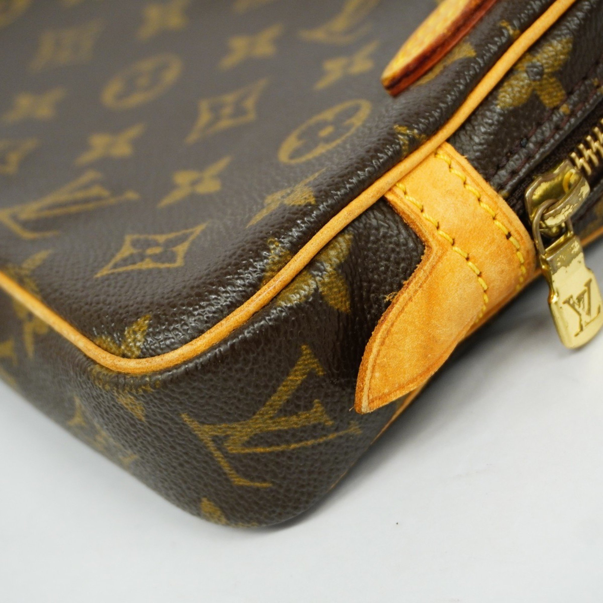 Louis Vuitton Shoulder Bag Monogram Pochette Marly Bandouliere M51828 Brown Women's