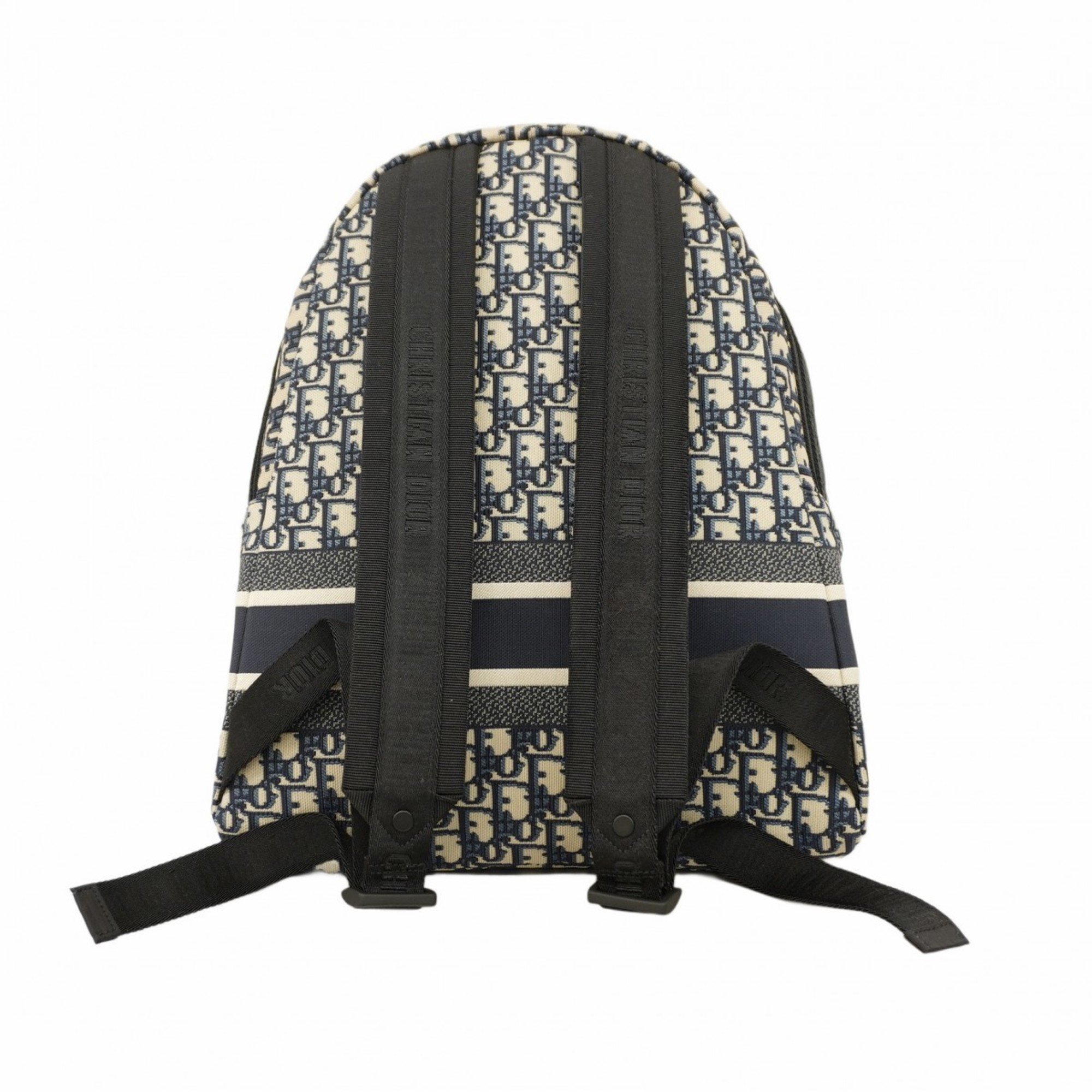 Christian Dior Backpack/Daypack Trotter Canvas Navy Black Women's