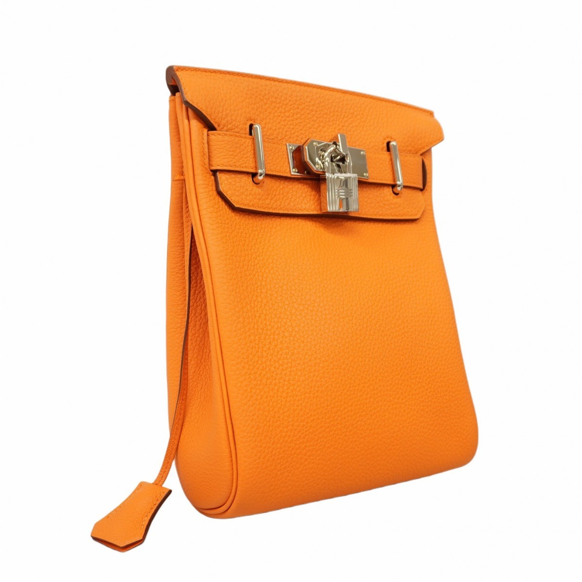 Hermes Body Bag Kelly Akkad PM Togo Orange Anne W Engraved Ladies