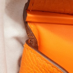 Hermes Body Bag Kelly Akkad PM Togo Orange Anne W Engraved Ladies