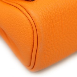 Hermes Body Bag Kelly Akkad PM Togo Orange Anne W Engraved Ladies