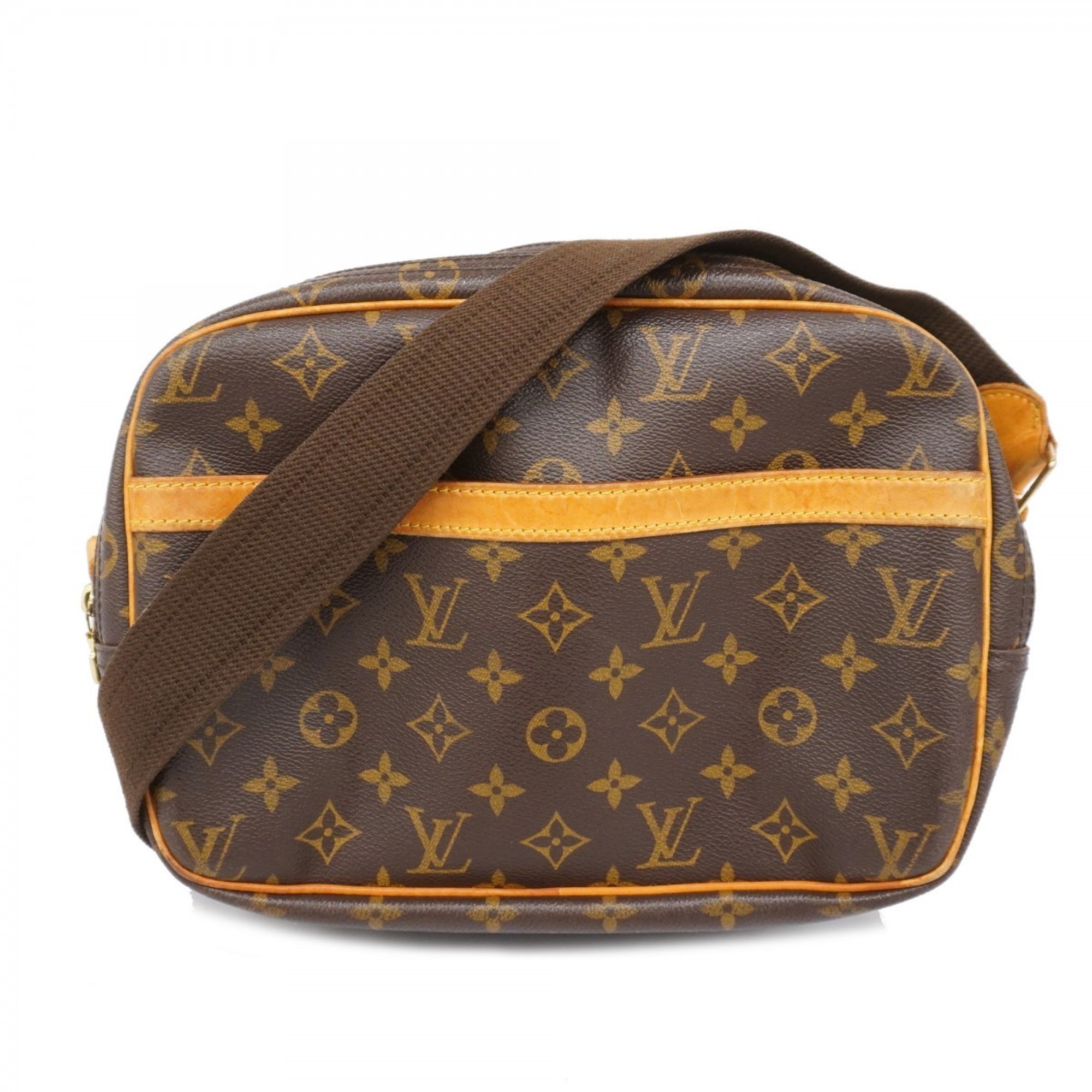 Louis Vuitton Shoulder Bag Monogram Reporter PM M45254 Brown Ladies