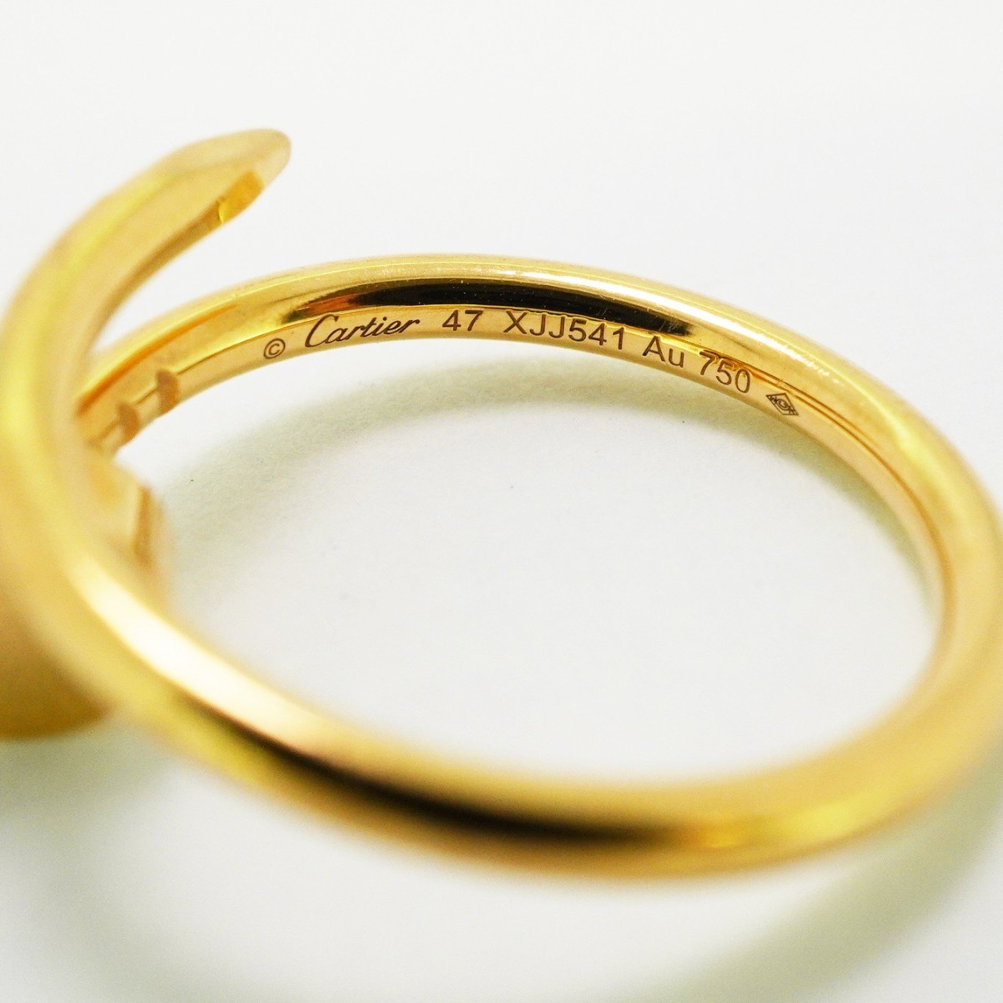 Cartier Ring Juste Uncre K18YG Yellow Gold Size 6.5 Ladies