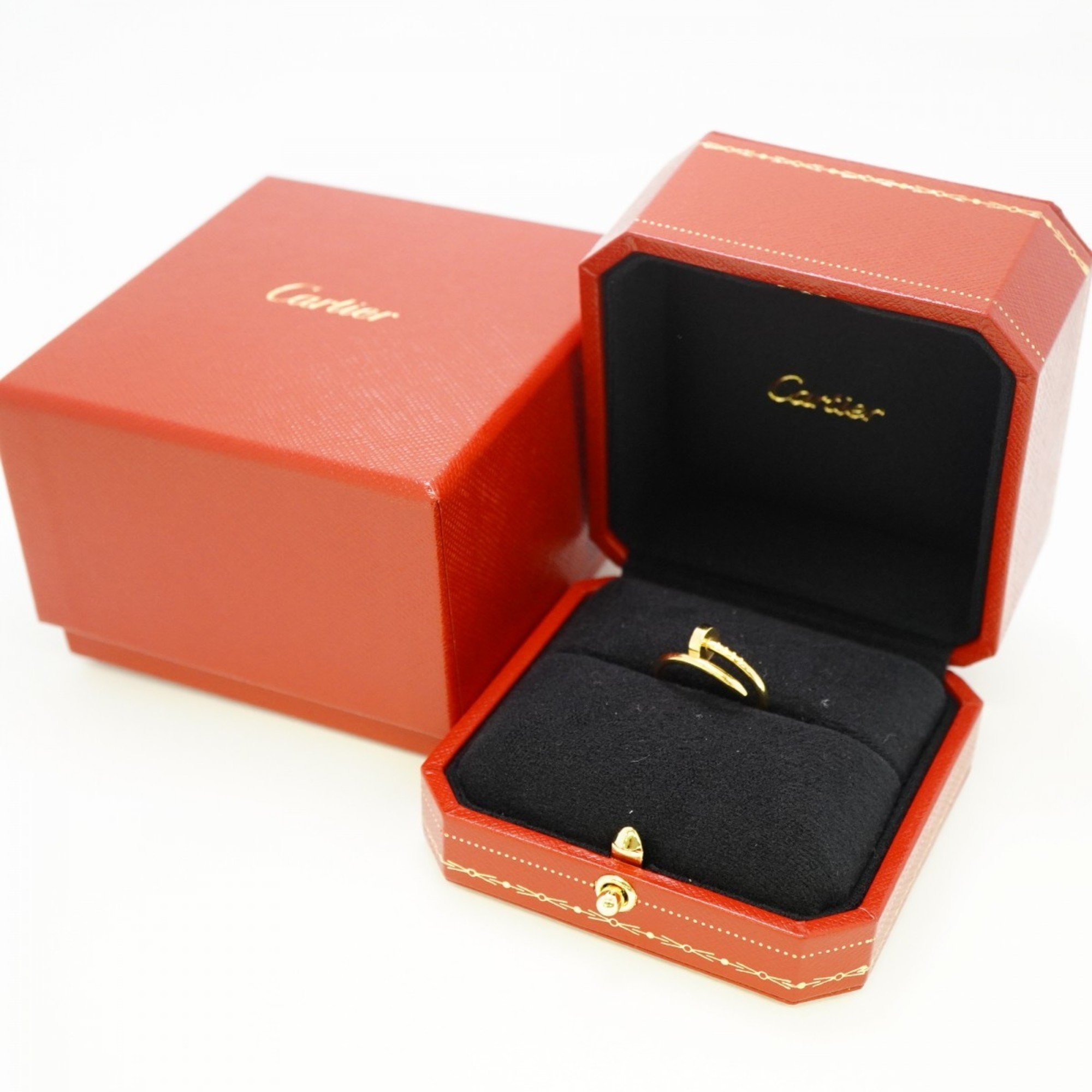 Cartier Ring Juste Uncre K18YG Yellow Gold Size 6.5 Ladies