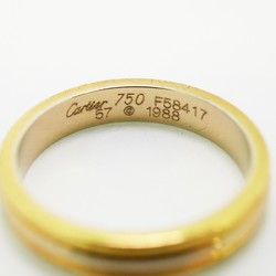 Cartier Ring Trinity Wedding #57 K18YG Yellow Gold K18WG White K18PG Pink Size 16 Men's