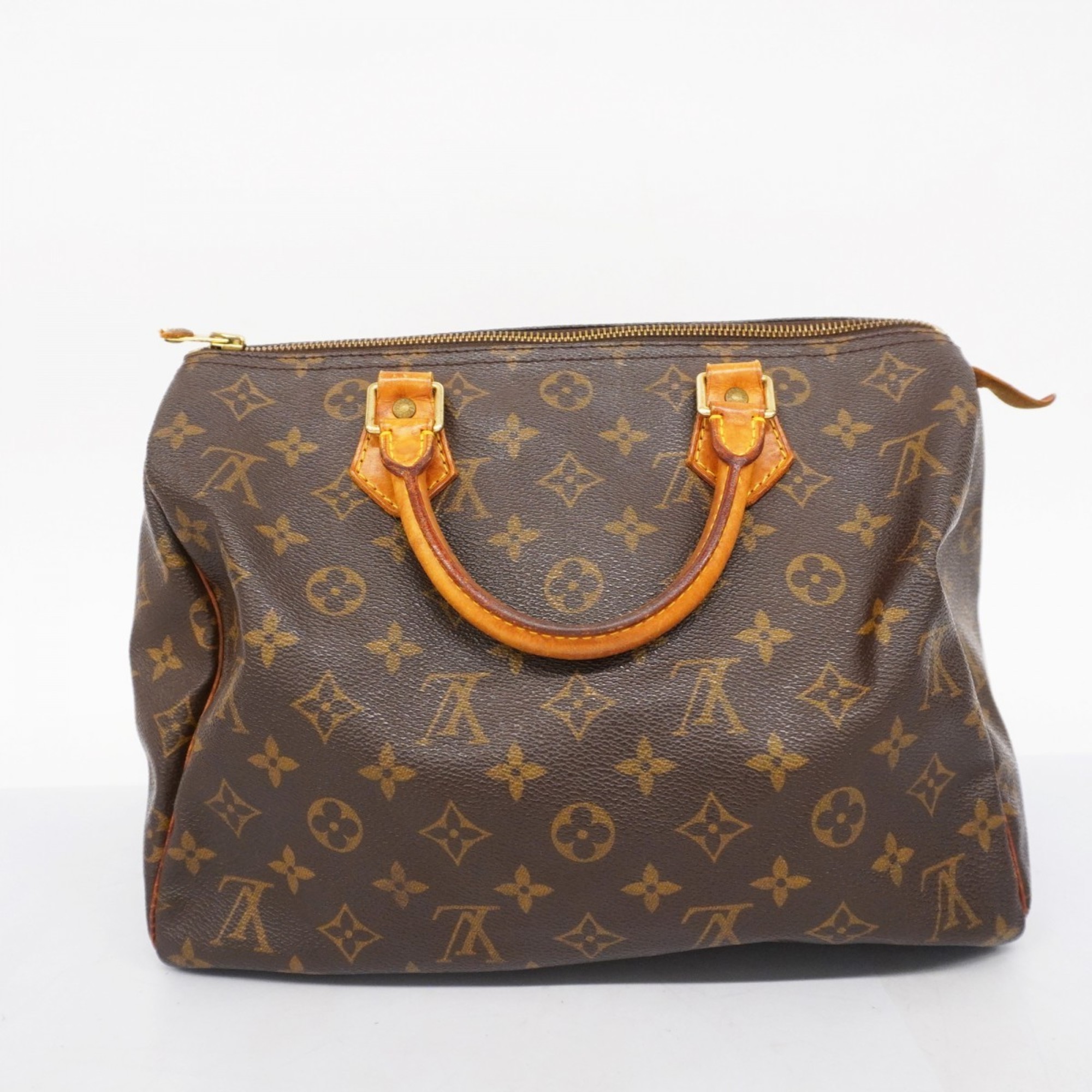 Louis Vuitton Handbag Monogram Speedy 30 M41108 Brown Ladies