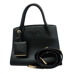 Prada handbag saffiano leather black ladies