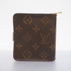 Louis Vuitton Wallet Monogram Compact Zip M61667 Brown Men's Women's