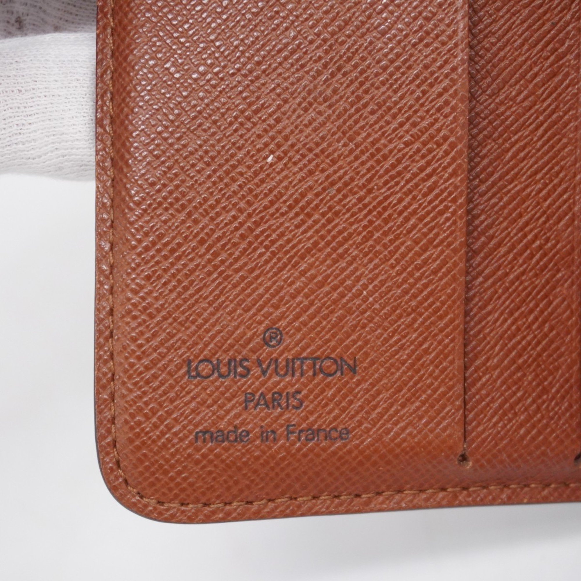 Louis Vuitton Wallet Monogram Compact Zip M61667 Brown Men's Women's