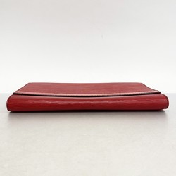 Louis Vuitton Clutch Bag Epi Pochette Envelope Castilian Red Ladies