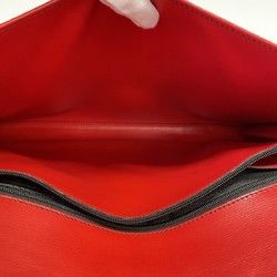 Louis Vuitton Clutch Bag Epi Pochette Envelope Castilian Red Ladies