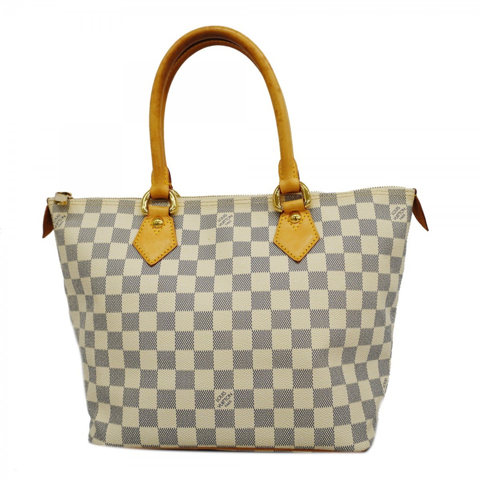 Louis Vuitton Handbag Damier Azur Saleya N51186 White Women's