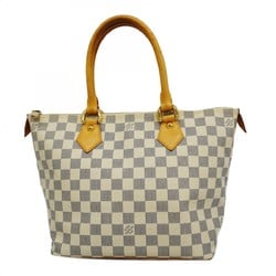 Louis Vuitton Handbag Damier Azur Saleya N51186 White Women's