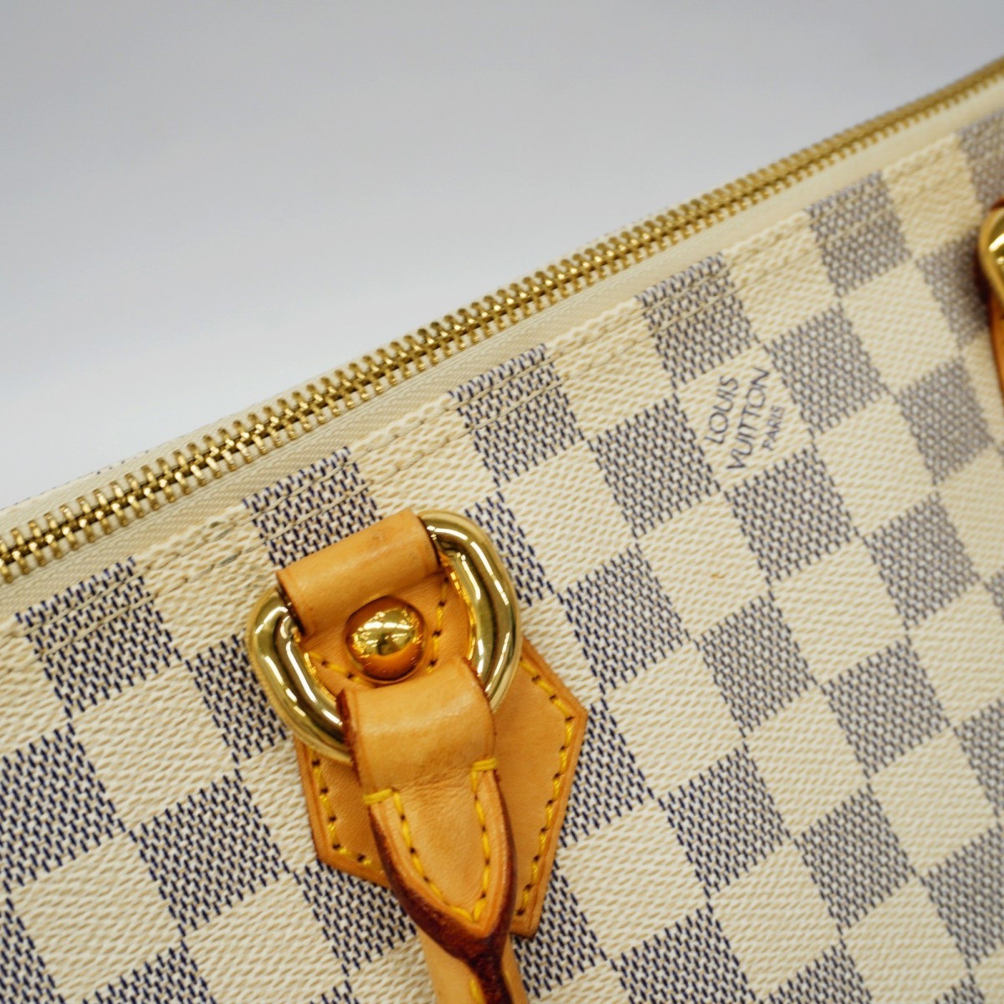 Louis Vuitton Handbag Damier Azur Saleya N51186 White Women's