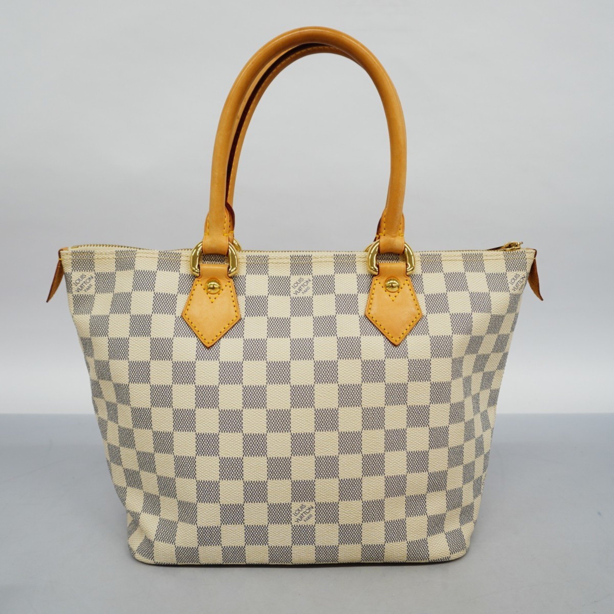 Louis Vuitton Handbag Damier Azur Saleya N51186 White Women's