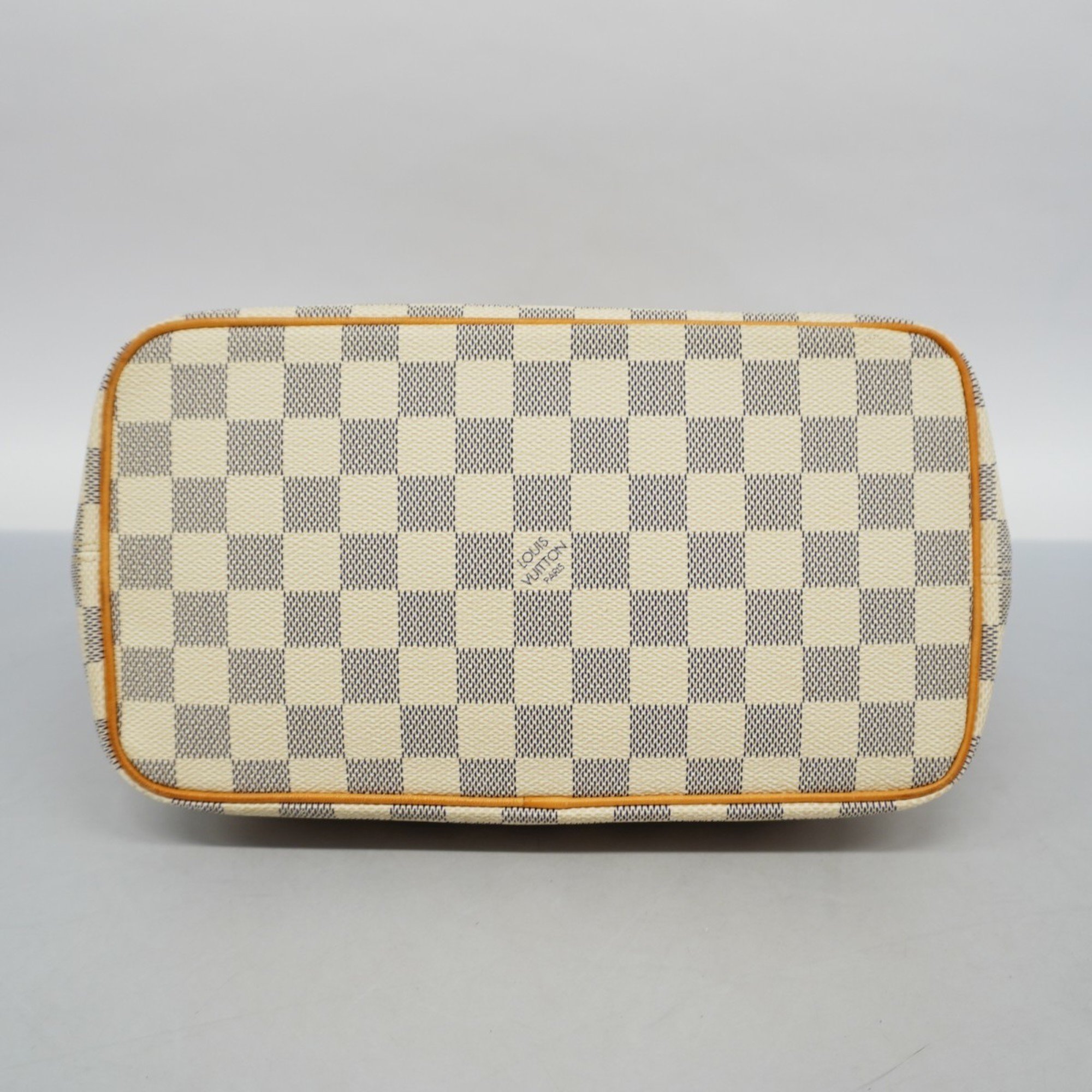 Louis Vuitton Handbag Damier Azur Saleya N51186 White Women's