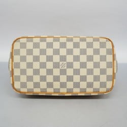 Louis Vuitton Handbag Damier Azur Saleya N51186 White Women's