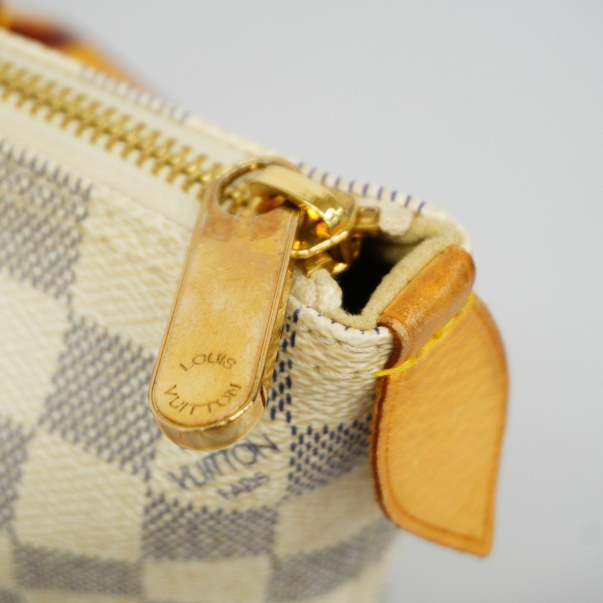 Louis Vuitton Handbag Damier Azur Saleya N51186 White Women's