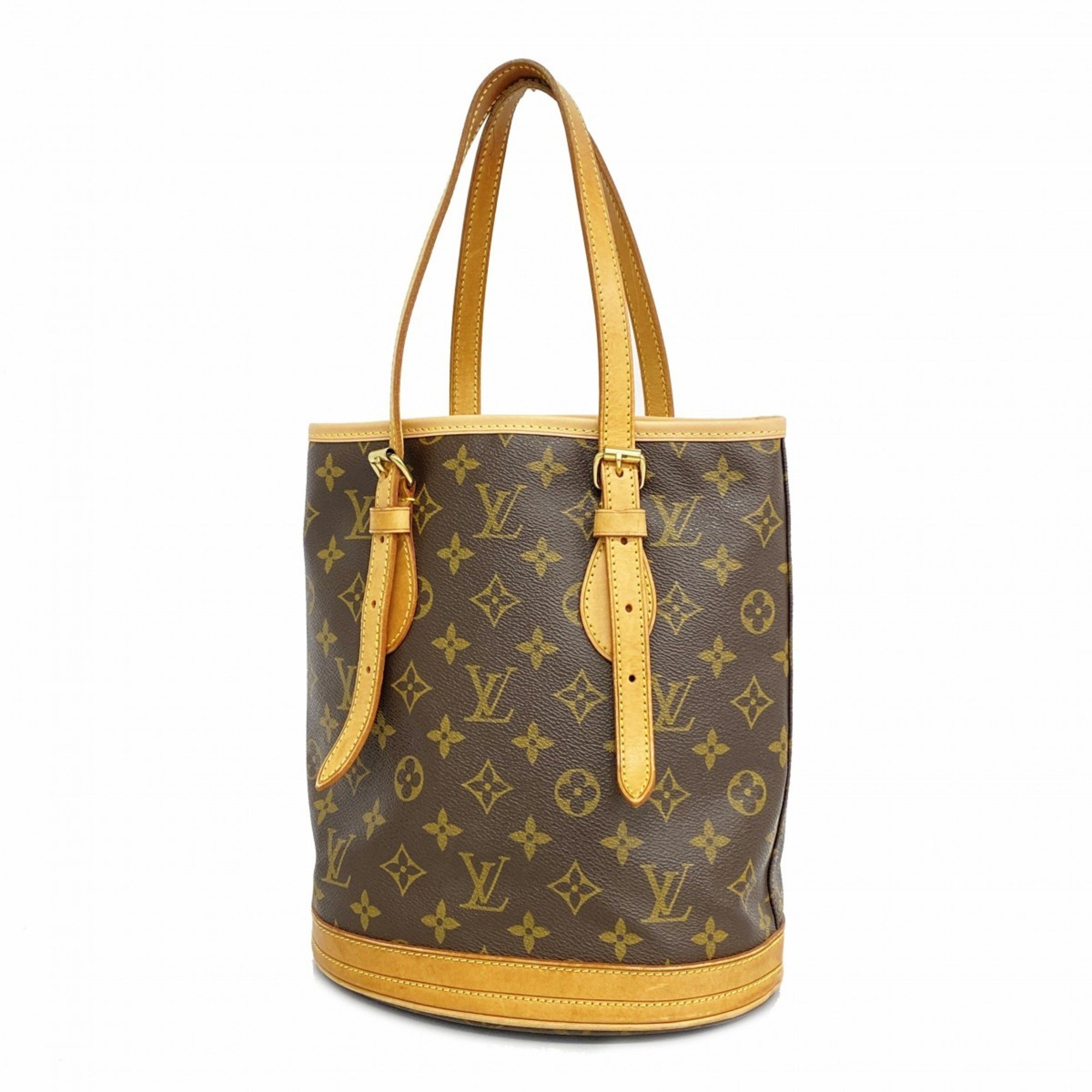 Louis Vuitton Tote Bag Monogram Bucket PM M42238 Brown Women's