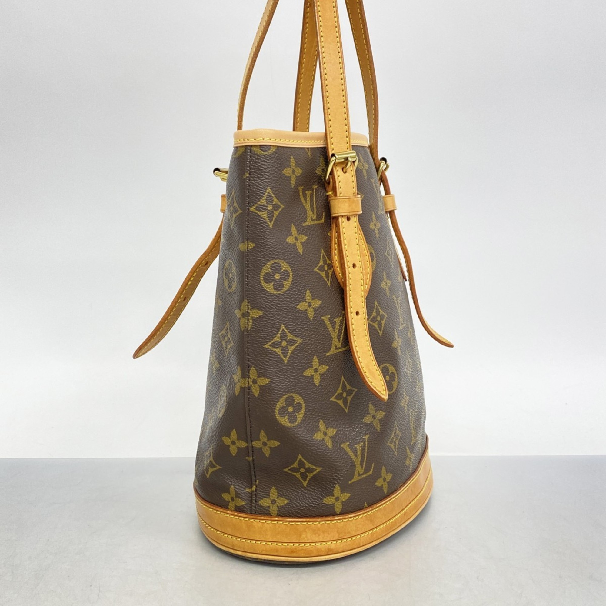 Louis Vuitton Tote Bag Monogram Bucket PM M42238 Brown Women's