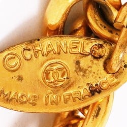 Chanel Necklace Coco Mark Circle GP Plated Gold Ladies