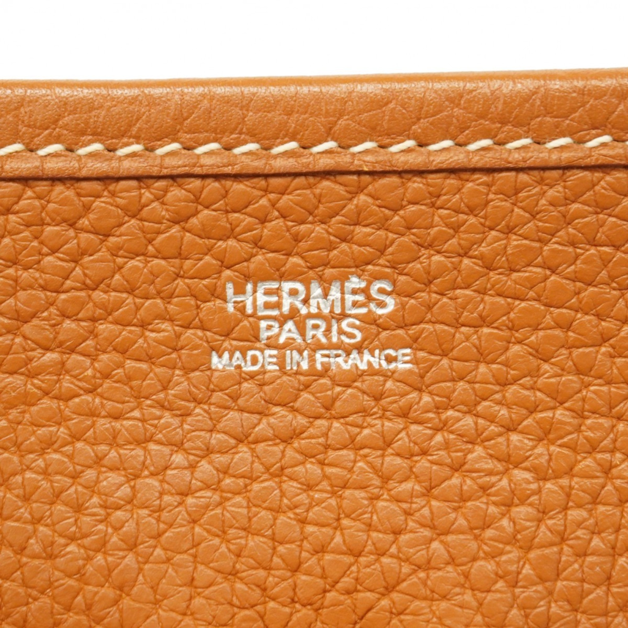 Hermes shoulder bag Evelyn 1PM Taurillon Clemence gold □I stamp