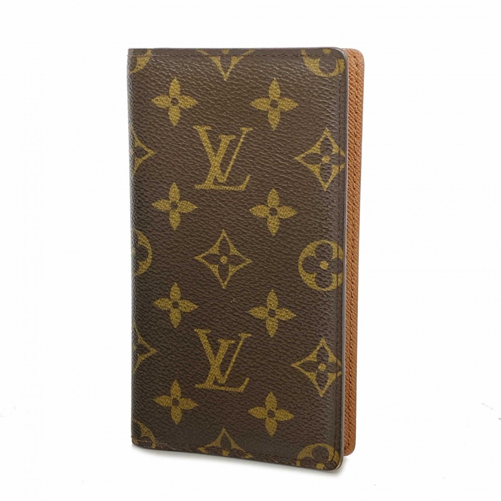 Louis Vuitton Notebook Cover Monogram Agenda Poche R20503 Brown Men's Women's