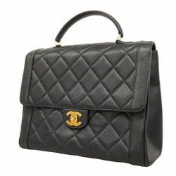 Chanel handbag Matelasse caviar skin navy ladies