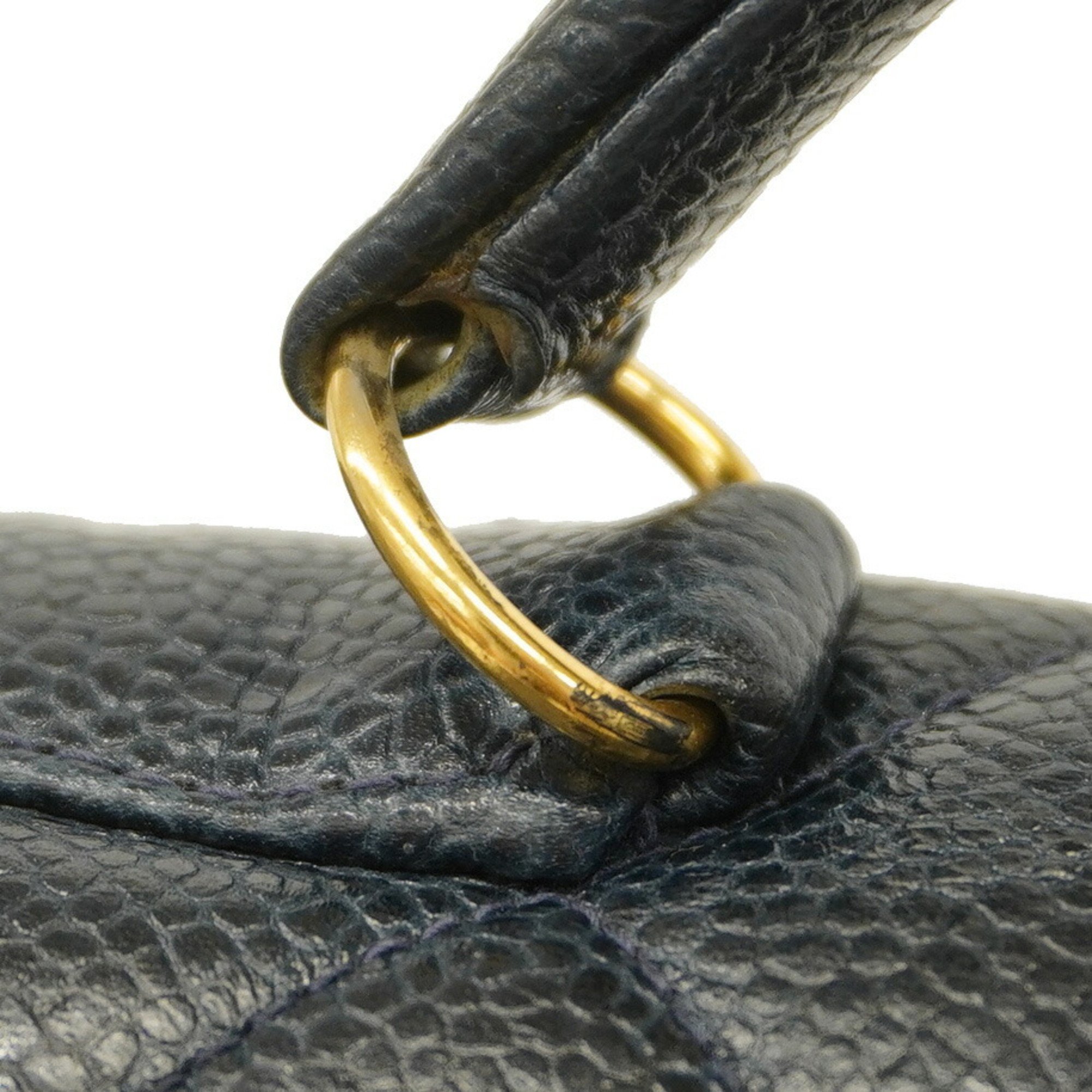 Chanel handbag Matelasse caviar skin navy ladies