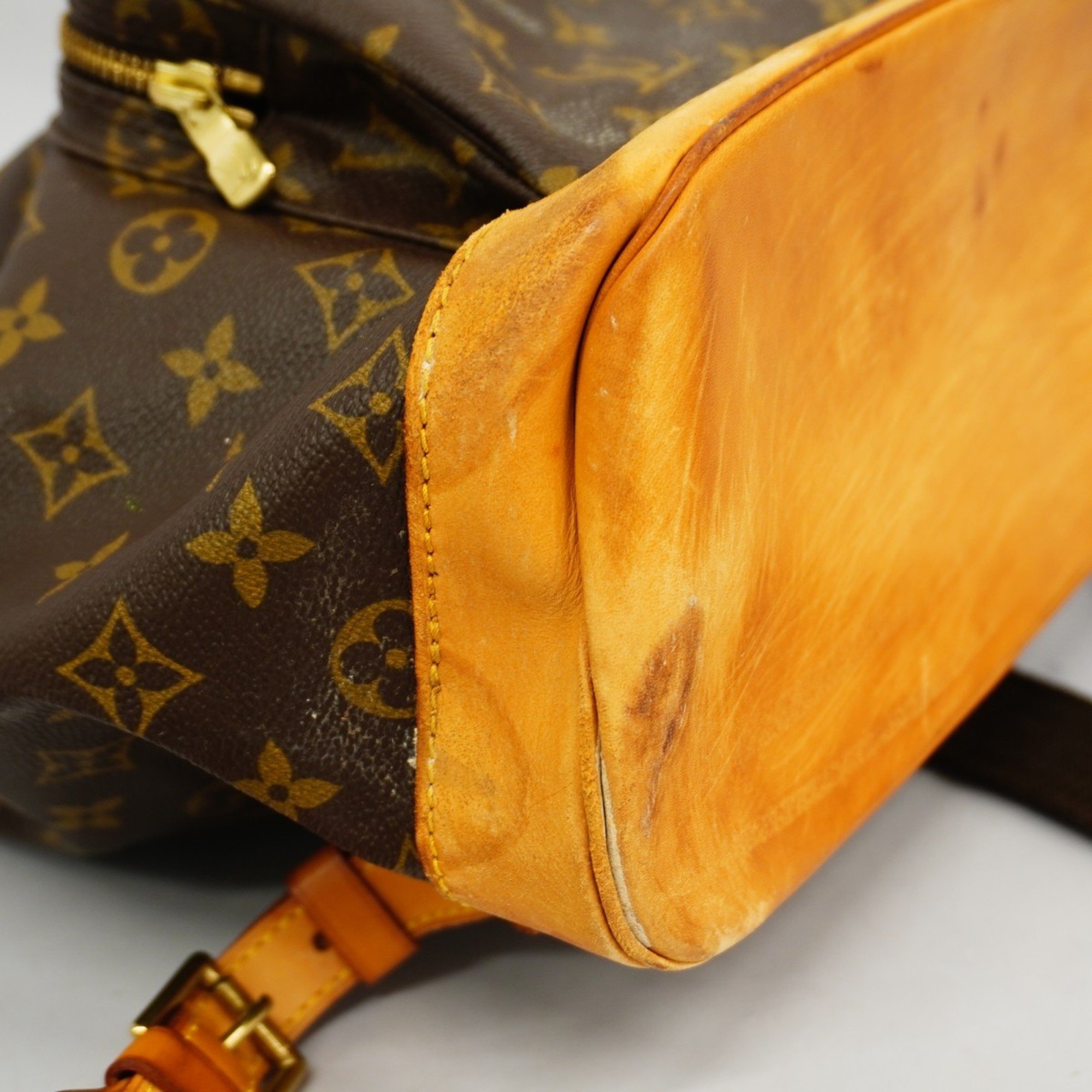 Louis Vuitton Backpack Daypack Monogram Montsouris GM M51135 Brown Women's